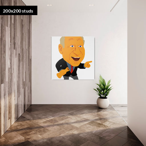 200*200studs, 160*160cm, 63*63inch