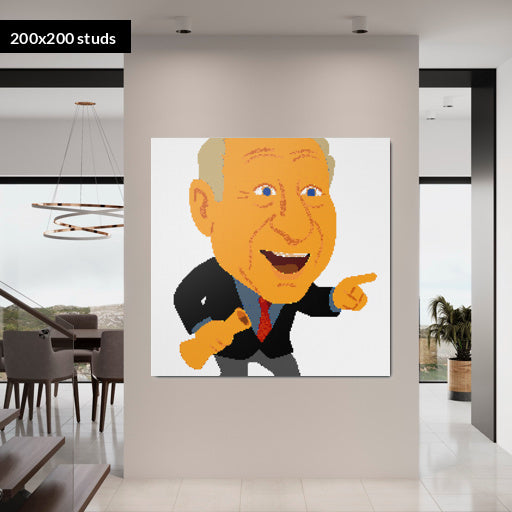 200*200studs, 160*160cm, 63*63inch