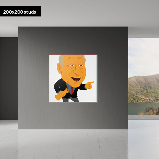 200*200studs, 160*160cm, 63*63inch