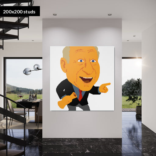 200*200studs, 160*160cm, 63*63inch