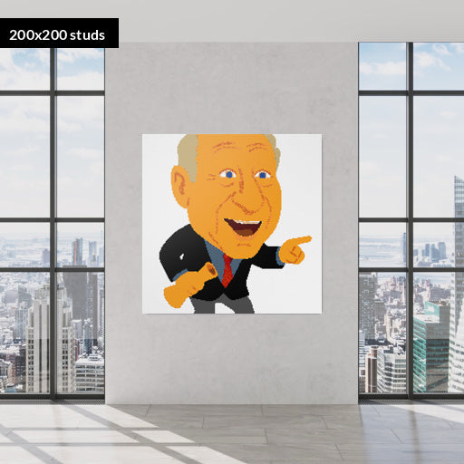 200*200studs, 160*160cm, 63*63inch