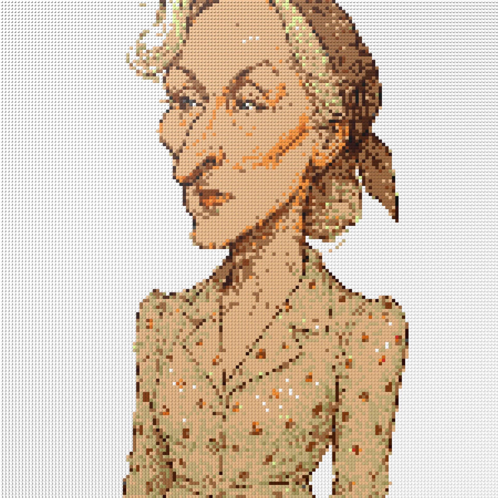 150*150studs, 120*120cm, 47,25*47,25inch