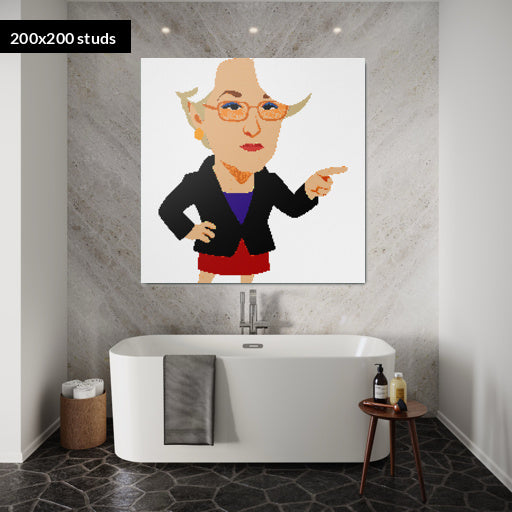 200*200studs, 160*160cm, 63*63inch
