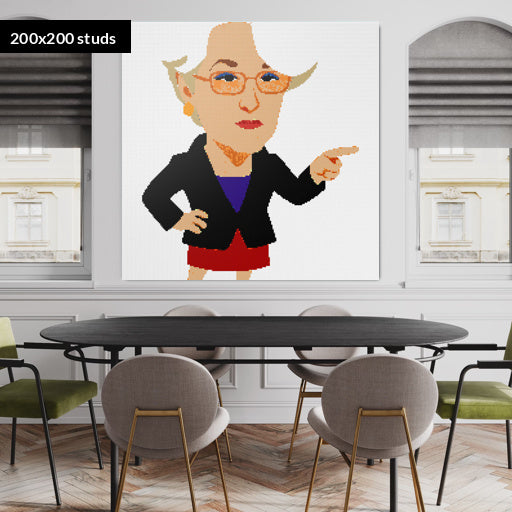 200*200studs, 160*160cm, 63*63inch