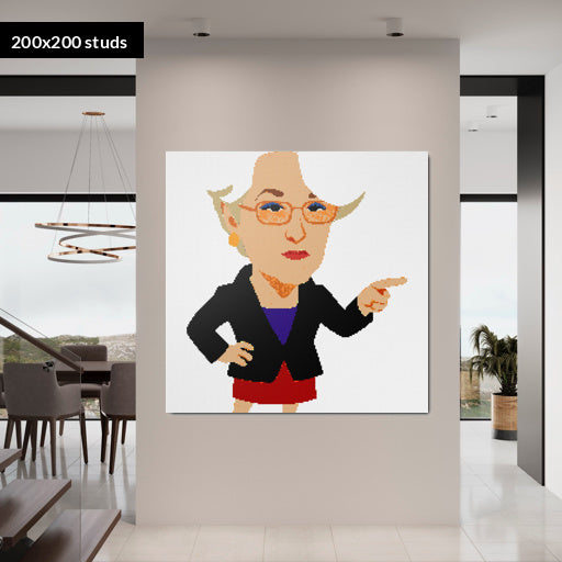 200*200studs, 160*160cm, 63*63inch