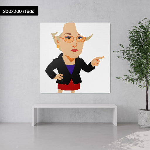 200*200studs, 160*160cm, 63*63inch