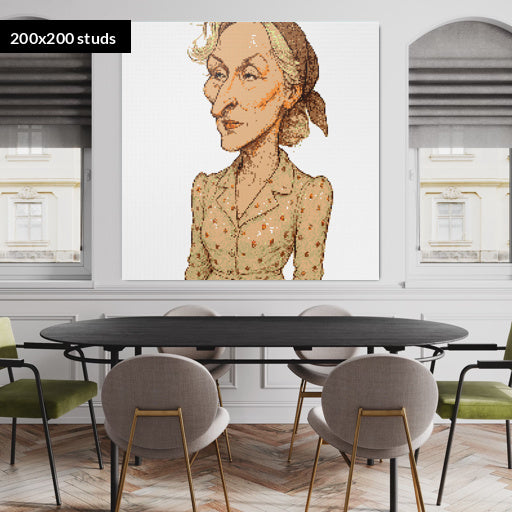 200*200studs, 160*160cm, 63*63inch