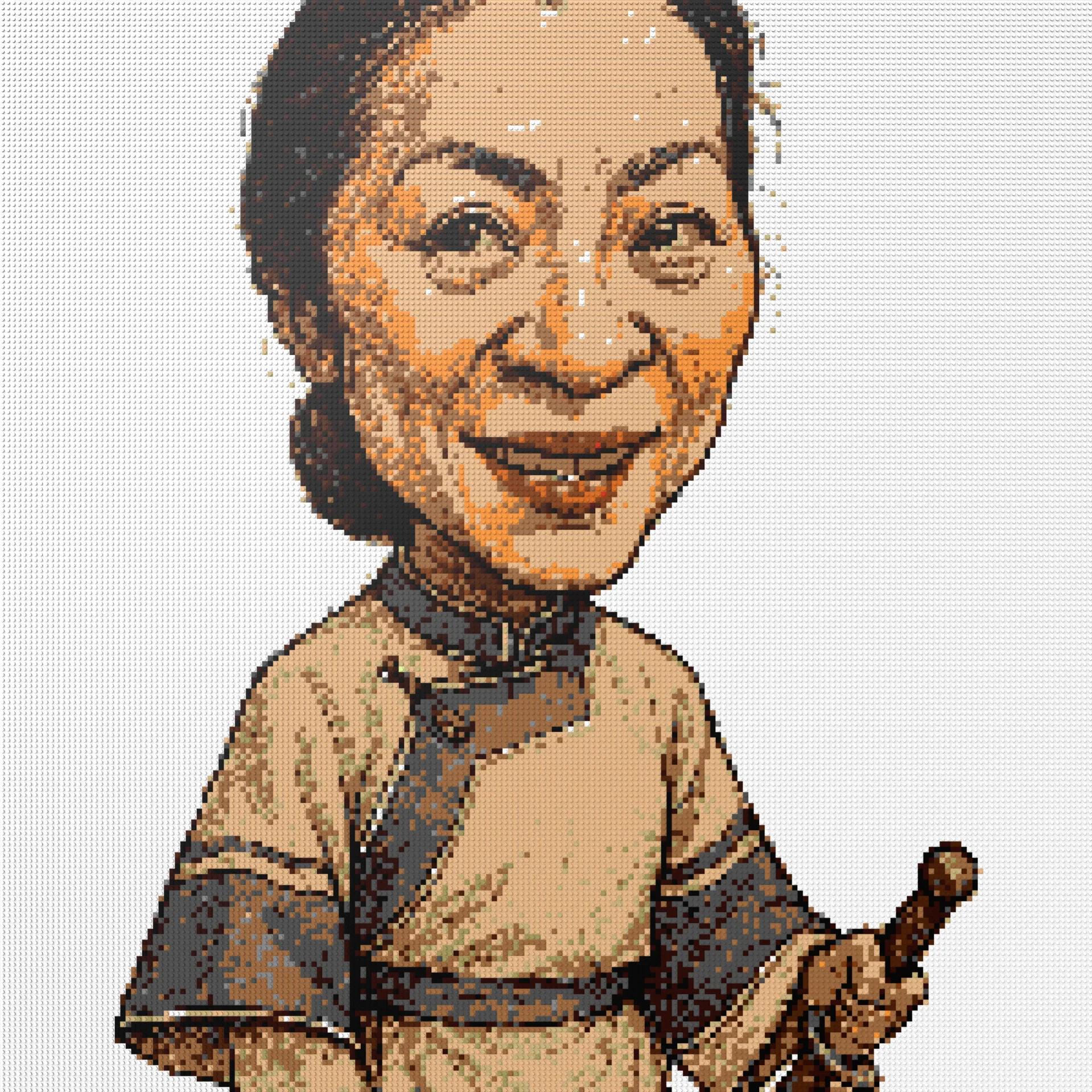 200*200studs, 160*160cm, 63*63inch