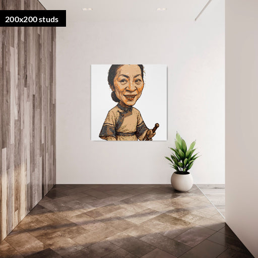 200*200studs, 160*160cm, 63*63inch