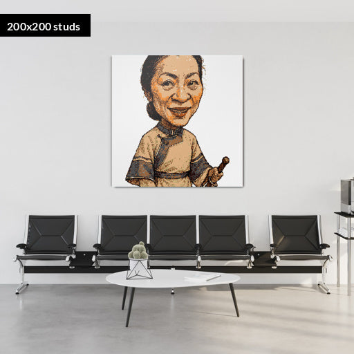 200*200studs, 160*160cm, 63*63inch