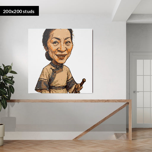 200*200studs, 160*160cm, 63*63inch