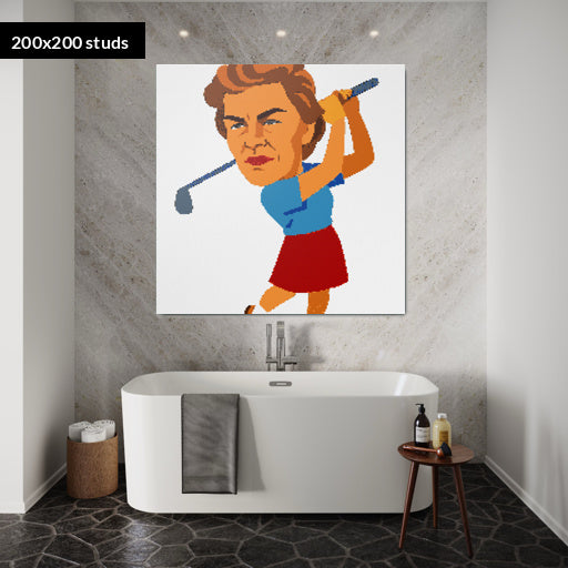 200*200studs, 160*160cm, 63*63inch