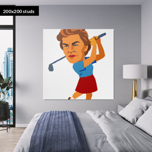 200*200studs, 160*160cm, 63*63inch