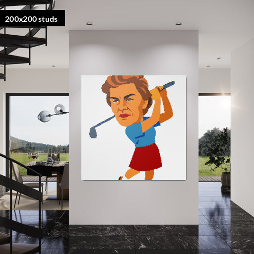 200*200studs, 160*160cm, 63*63inch