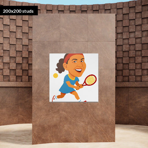 200*200studs, 160*160cm, 63*63inch