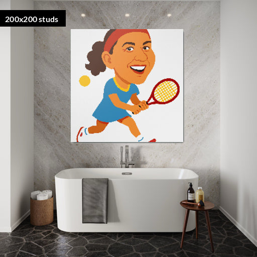 200*200studs, 160*160cm, 63*63inch