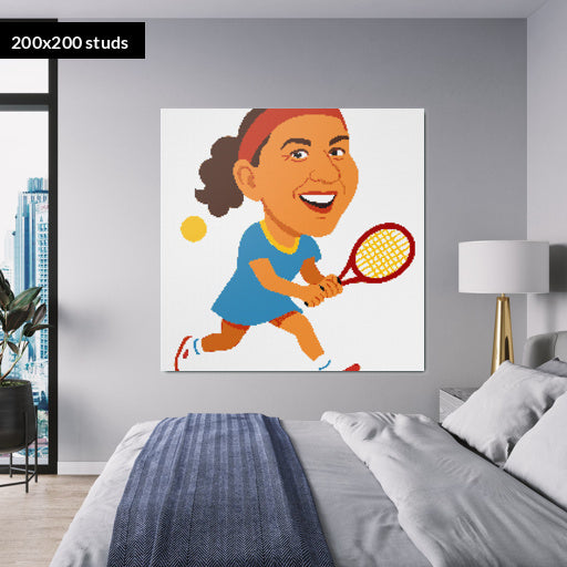 200*200studs, 160*160cm, 63*63inch