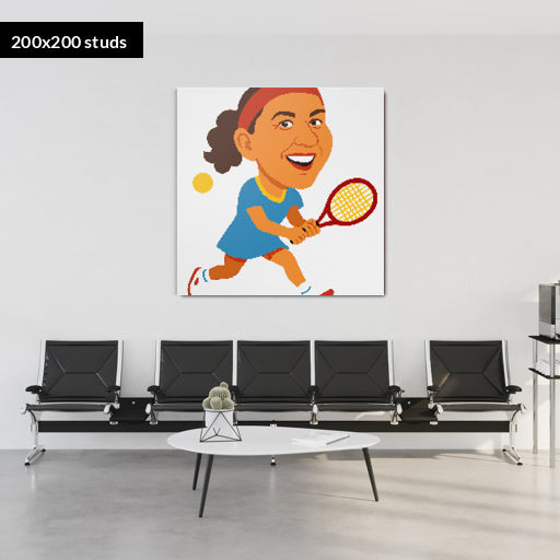 200*200studs, 160*160cm, 63*63inch