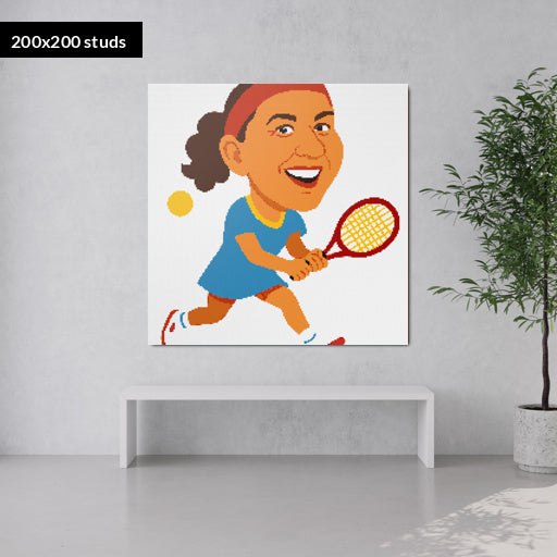 200*200studs, 160*160cm, 63*63inch