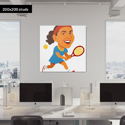 200*200studs, 160*160cm, 63*63inch