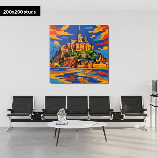 200*200studs, 160*160cm, 63*63inch
