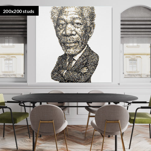 200*200studs, 160*160cm, 63*63inch