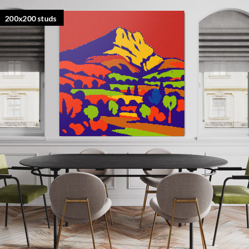 200*200studs, 160*160cm, 63*63inch