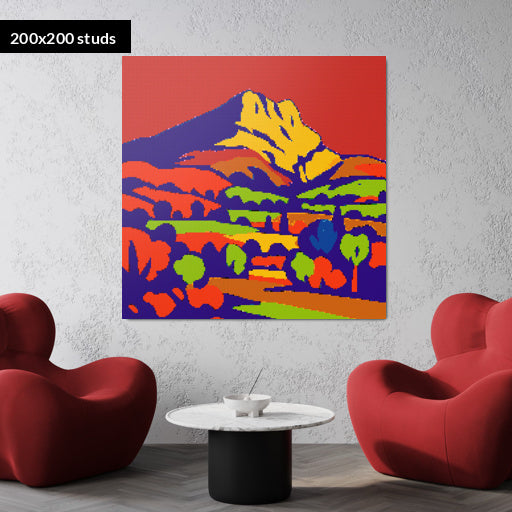 200*200studs, 160*160cm, 63*63inch