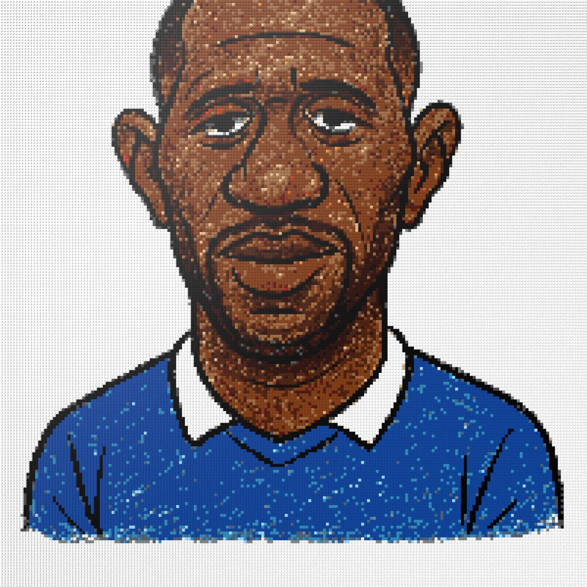 200*200studs, 160*160cm, 63*63inch