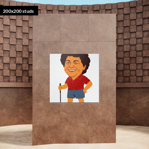 200*200studs, 160*160cm, 63*63inch