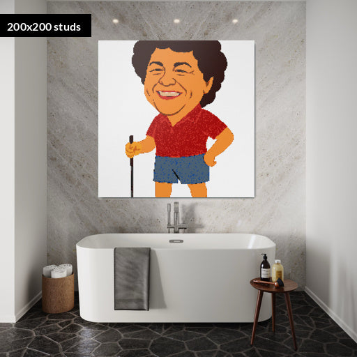 200*200studs, 160*160cm, 63*63inch