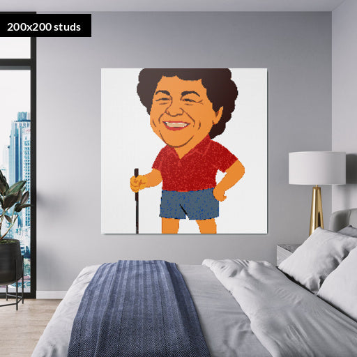200*200studs, 160*160cm, 63*63inch