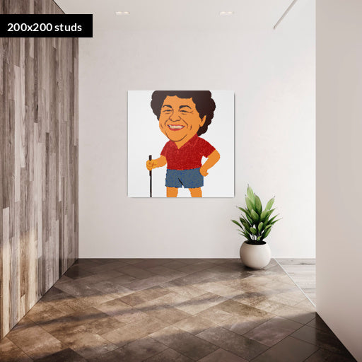 200*200studs, 160*160cm, 63*63inch