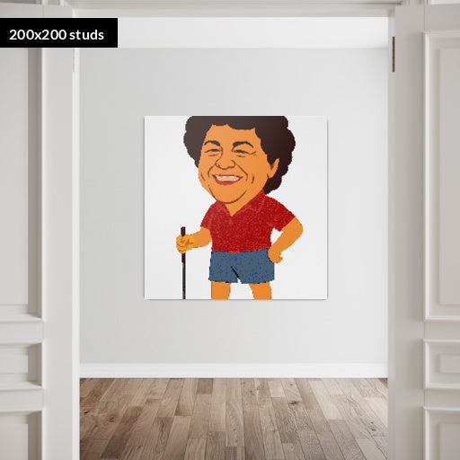 200*200studs, 160*160cm, 63*63inch