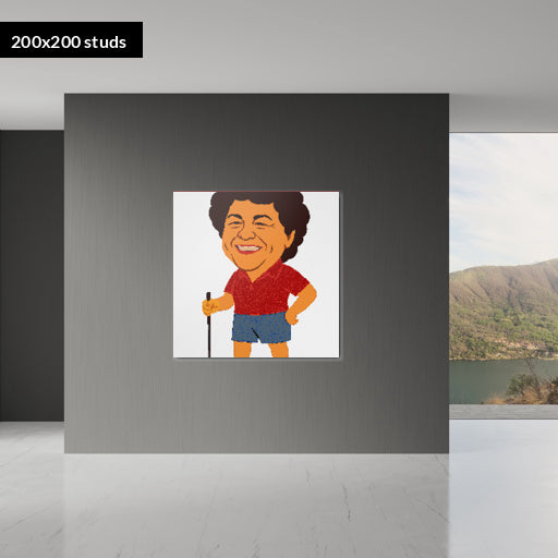 200*200studs, 160*160cm, 63*63inch