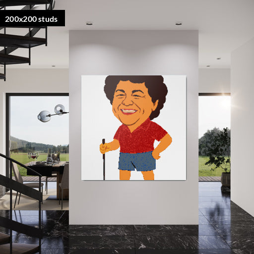 200*200studs, 160*160cm, 63*63inch