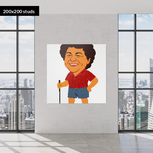 200*200studs, 160*160cm, 63*63inch