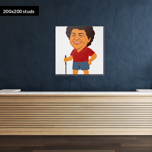 200*200studs, 160*160cm, 63*63inch