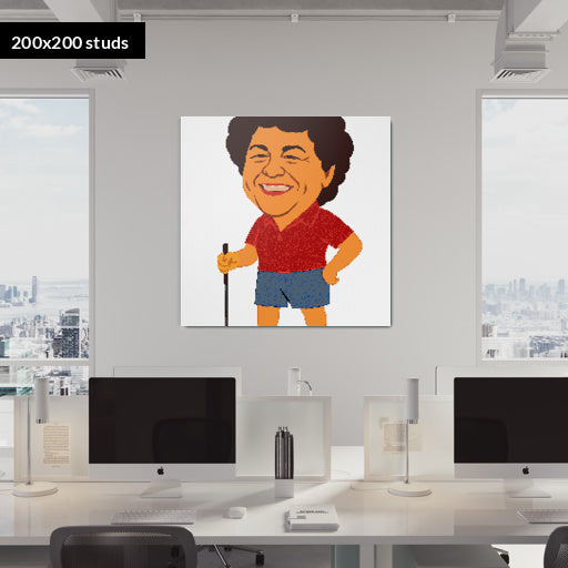 200*200studs, 160*160cm, 63*63inch