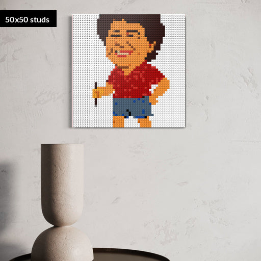50*50studs, 40*40cm, 15,75*15,75inch