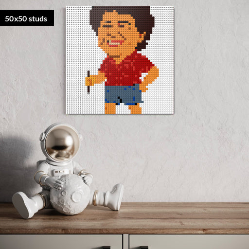 50*50studs, 40*40cm, 15,75*15,75inch