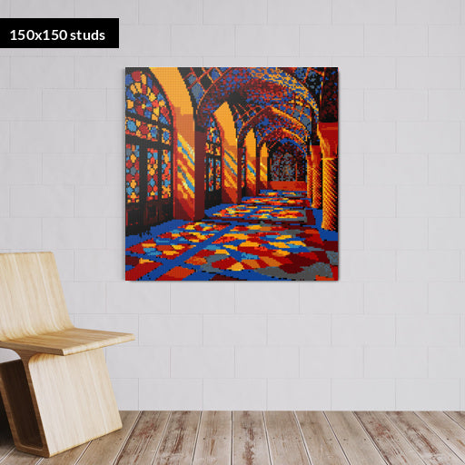 150*150studs, 120*120cm, 47,25*47,25inch