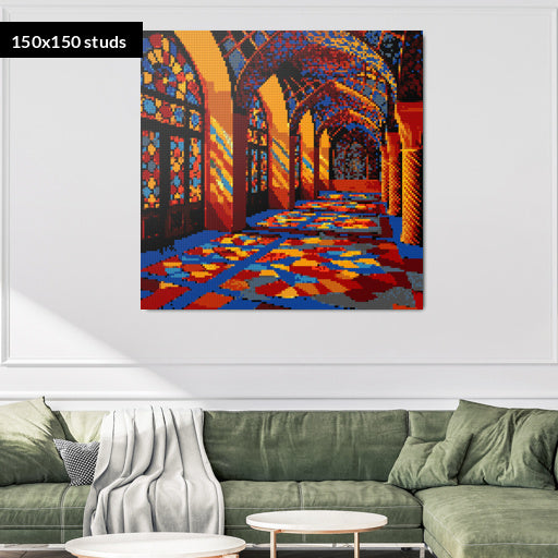 150*150studs, 120*120cm, 47,25*47,25inch