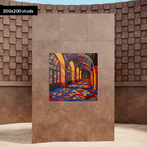 200*200studs, 160*160cm, 63*63inch