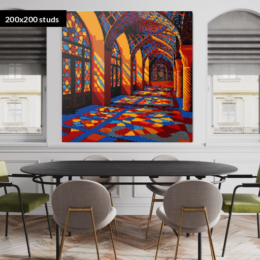 200*200studs, 160*160cm, 63*63inch