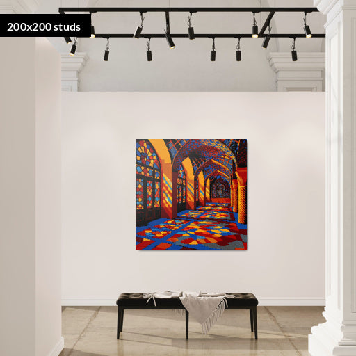 200*200studs, 160*160cm, 63*63inch