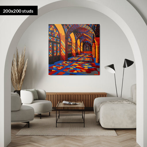 200*200studs, 160*160cm, 63*63inch