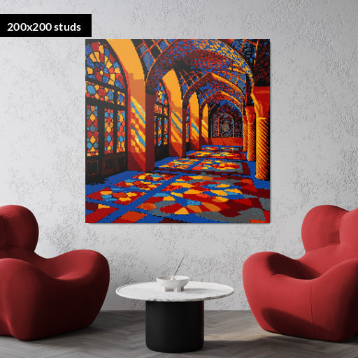 200*200studs, 160*160cm, 63*63inch