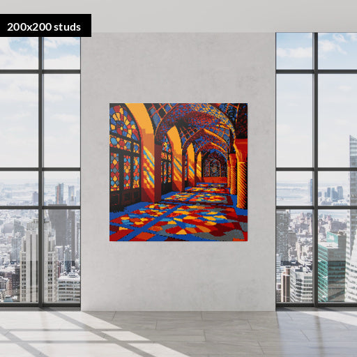 200*200studs, 160*160cm, 63*63inch