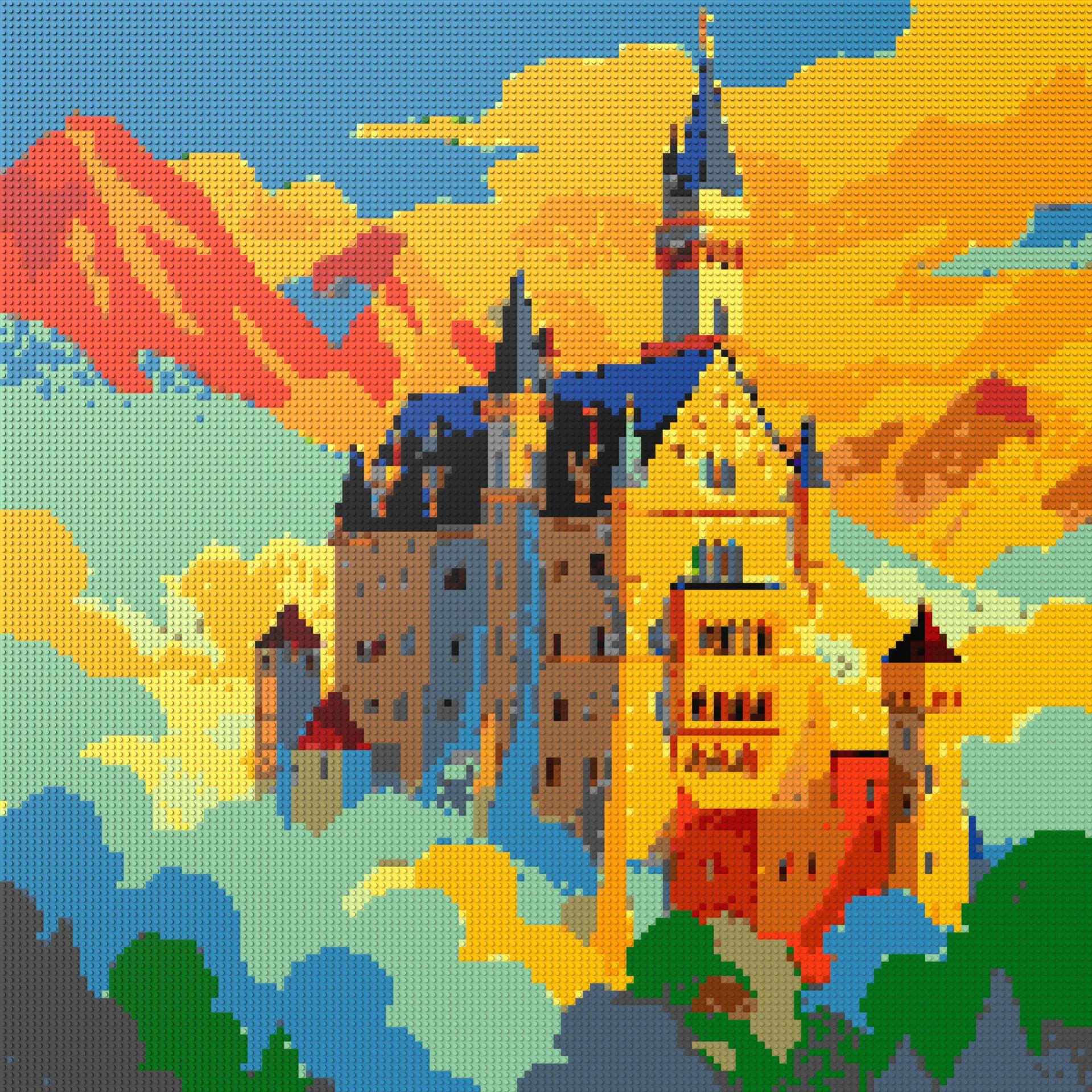 150*150studs, 120*120cm, 47,25*47,25inch